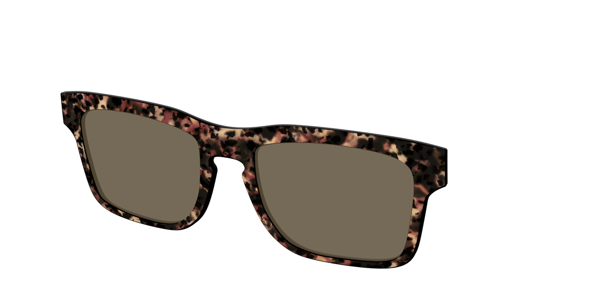 The Polarized Sienna Tortoise Sun Top - Angle Top Image - Pair Eyewear