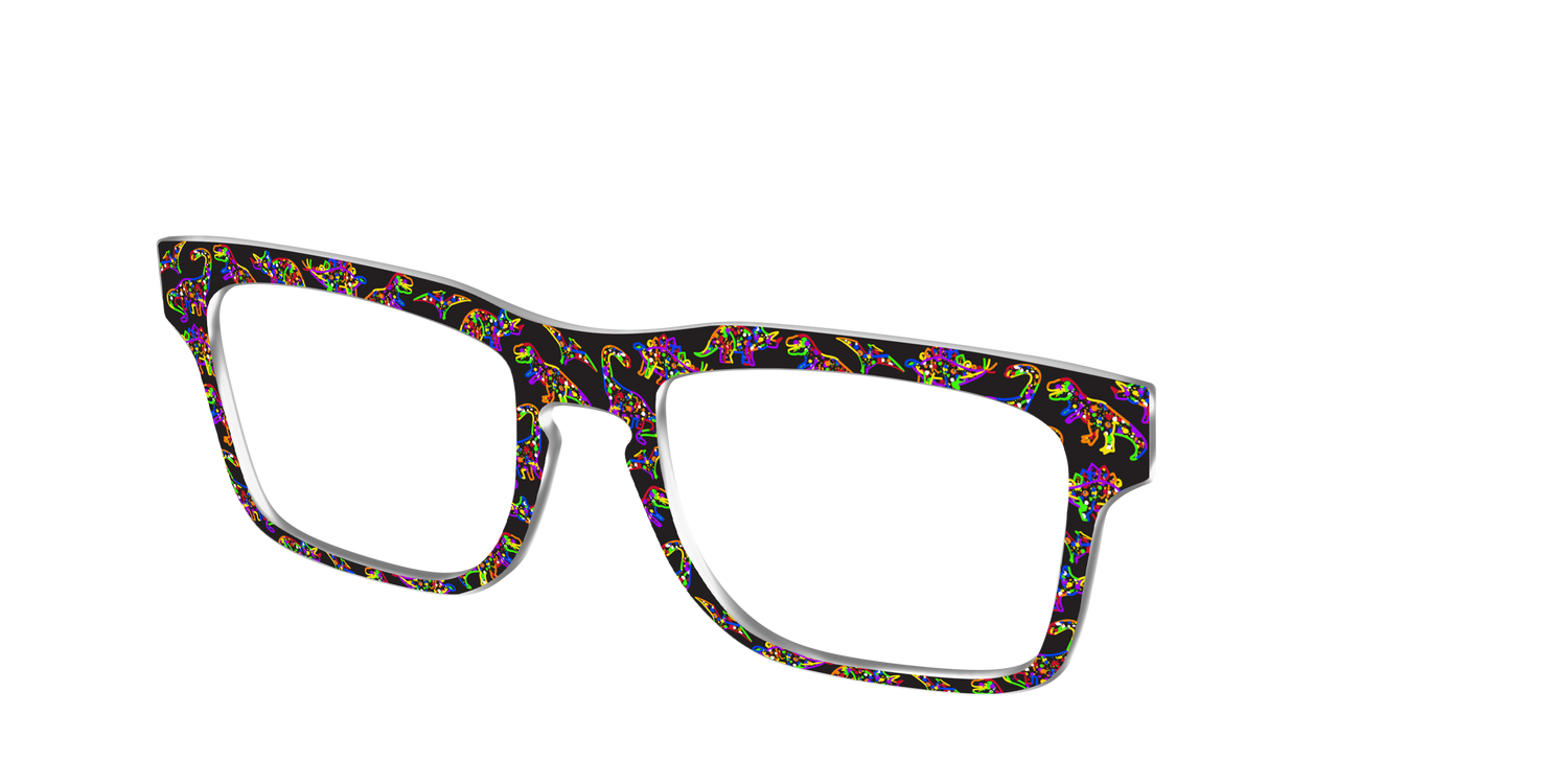 The Rainbow Dinos - Angle Top Image - Pair Eyewear