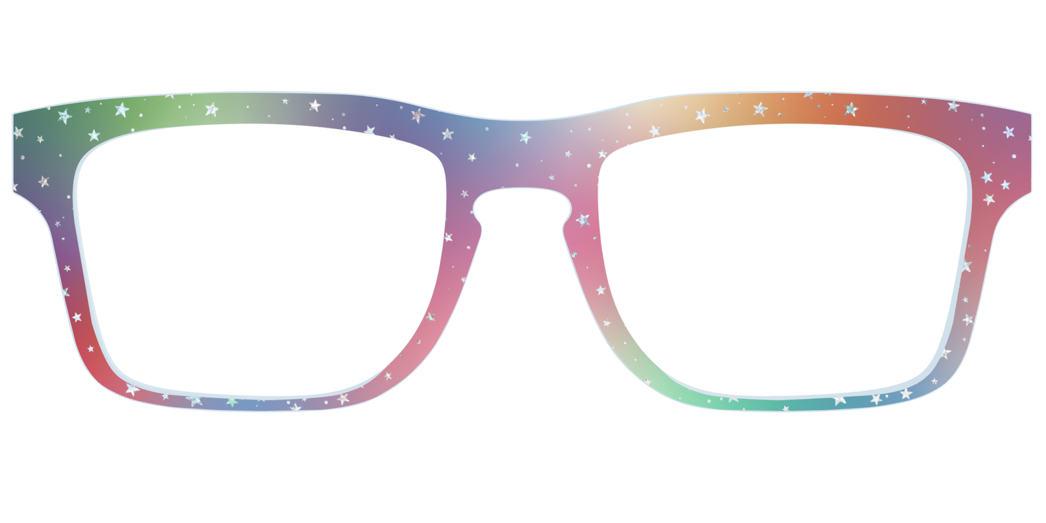 The Rainbow Holographic Celestial - Front Top Image - Pair Eyewear