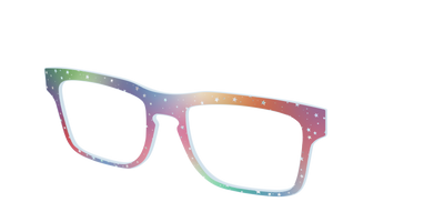 The Rainbow Holographic Celestial - Angle Top Thumbnail - Pair Eyewear
