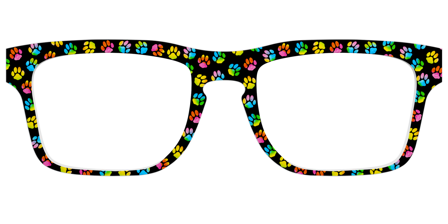 The Rainbow Paw Print - Front Top Image - Pair Eyewear