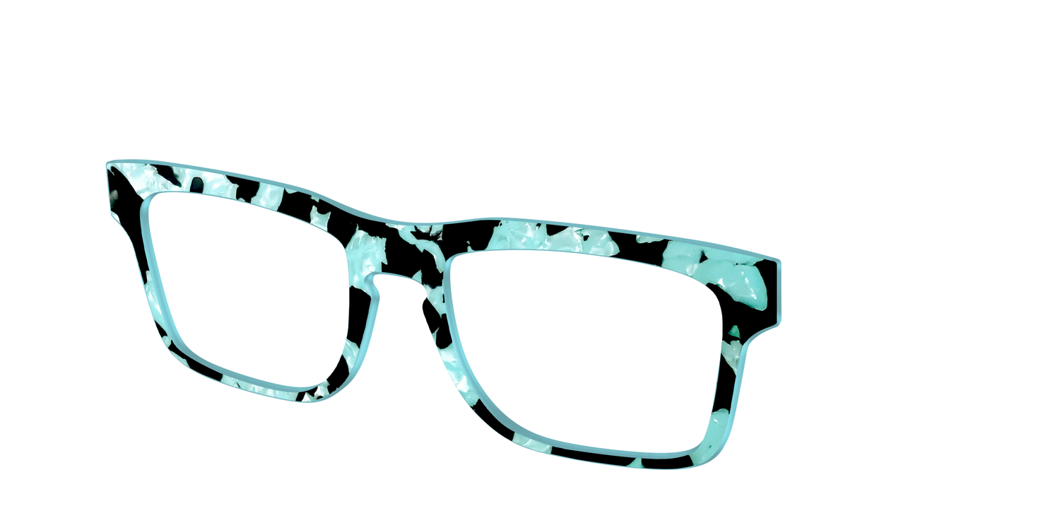The Robin's Egg Pearl Tortoise - Angle Top Image - Pair Eyewear