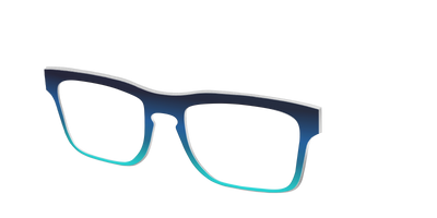 The Royal Blue to Seafoam Gradient - Angle Top Thumbnail - Pair Eyewear