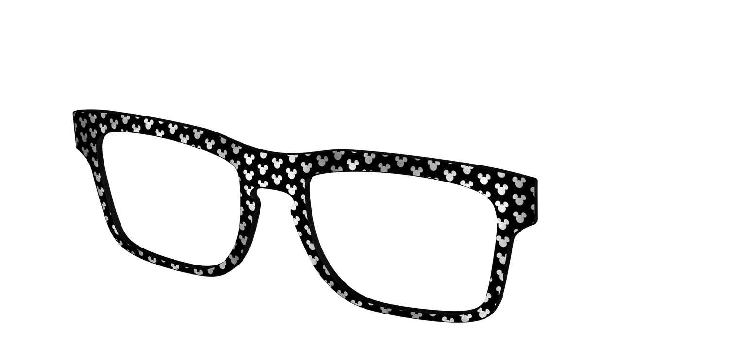 The Silver Foil Mickey - Angle Top Image - Pair Eyewear