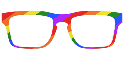 The Traditional Pride Flag - Front Top Thumbnail - Pair Eyewear