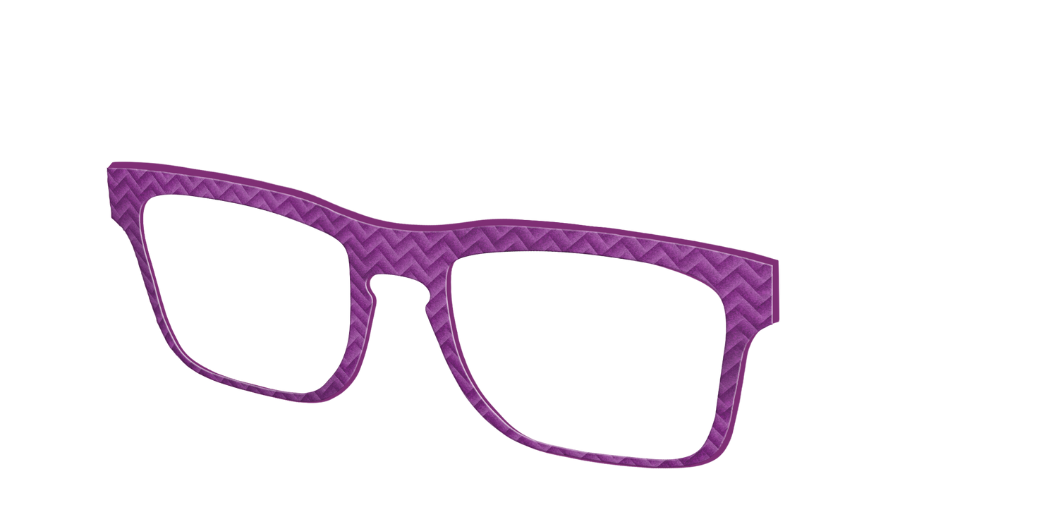 The Violet Herringbone - Angle Top Image - Pair Eyewear