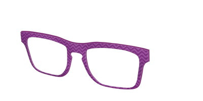 The Violet Herringbone - Angle Top Thumbnail - Pair Eyewear
