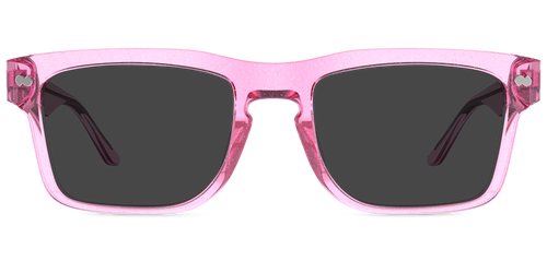 The Drew - Pink Glitter Clear Sun - Pair Eyewear