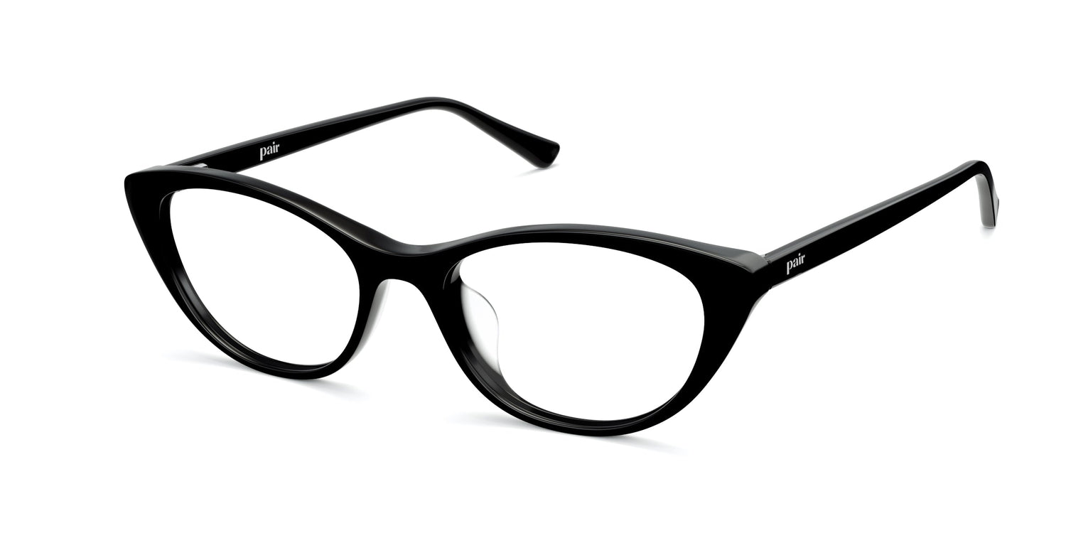 The ella - Black - Angle Base Image - Pair Eyewear