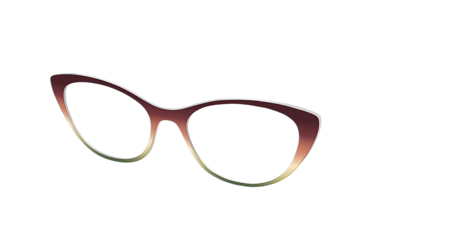 The Acorn to Moss Gradient - Angle Top Image - Pair Eyewear