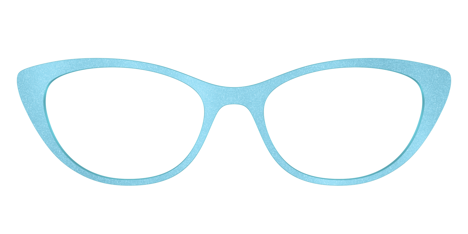 The Aqua Shimmer - Front Top Image - Pair Eyewear
