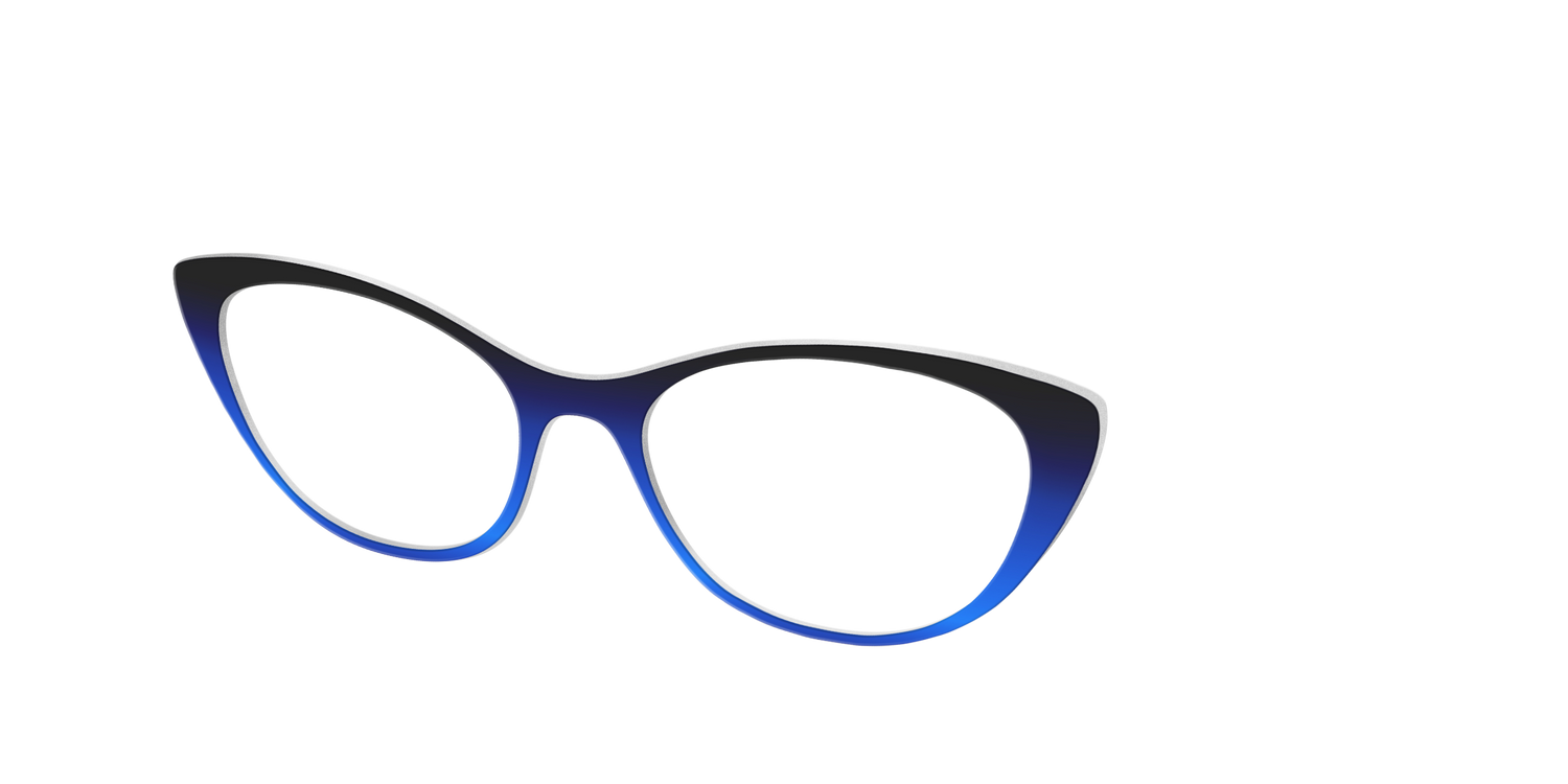 The Black to Blueberry Gradient - Angle Top Image - Pair Eyewear