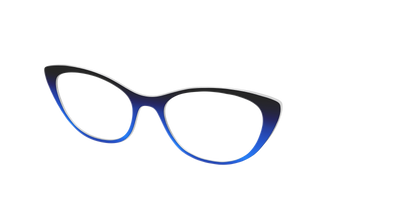 The Black to Blueberry Gradient - Angle Top Thumbnail - Pair Eyewear