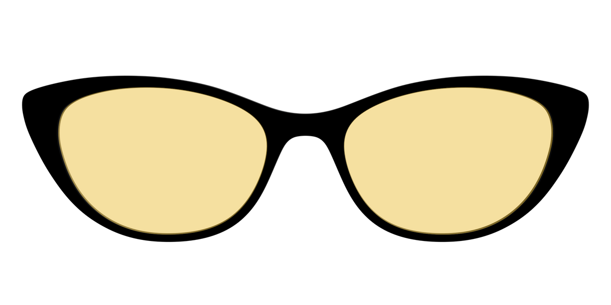 The Black with Driving Lens - Front Top Image - Pair Eyewear