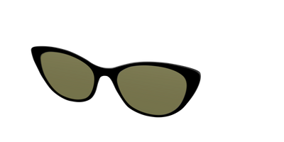The Black with Green Racquet Sport lens - Angle Top Thumbnail - Pair Eyewear