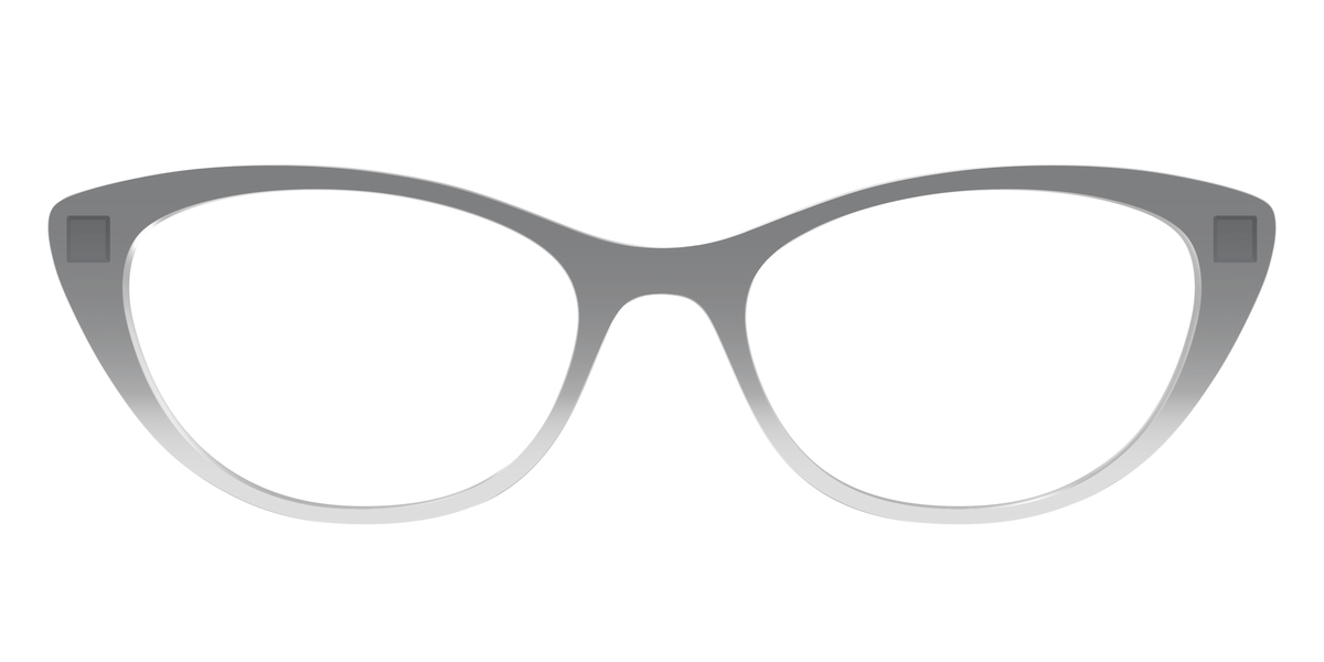 The Charcoal to Light Gray Gradient Crystal - Front Top Image - Pair Eyewear