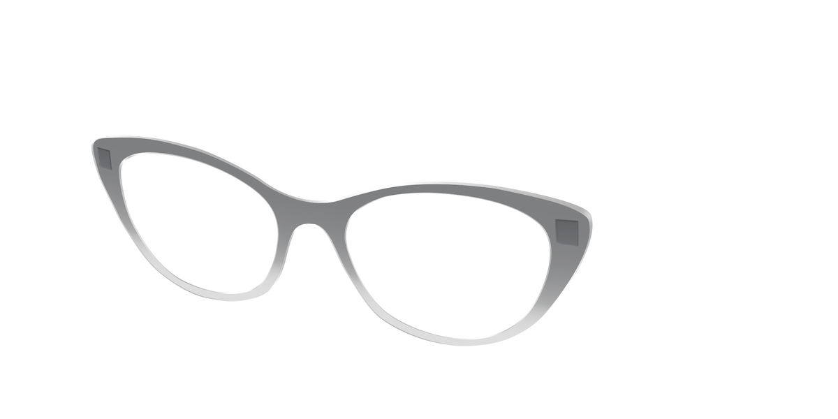 The Charcoal to Light Gray Gradient Crystal - Angle Top Image - Pair Eyewear