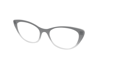 The Charcoal to Light Gray Gradient Crystal - Angle Top Thumbnail - Pair Eyewear