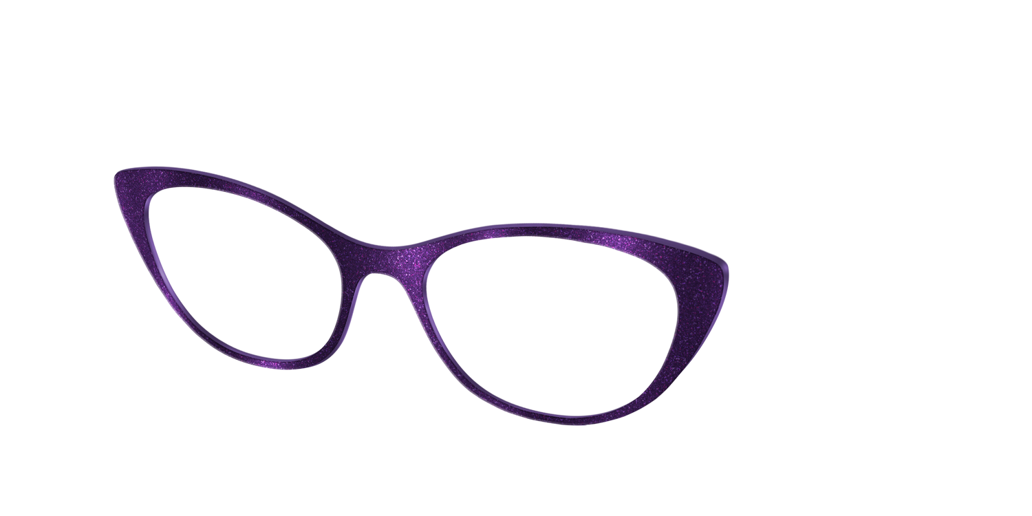 The Deep Purple Shimmer - Angle Top Image - Pair Eyewear