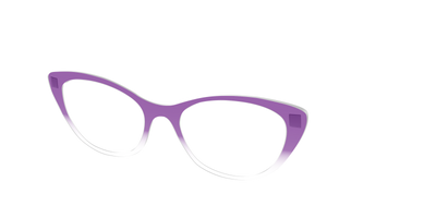 The Grape Gradient Crystal - Angle Top Thumbnail - Pair Eyewear