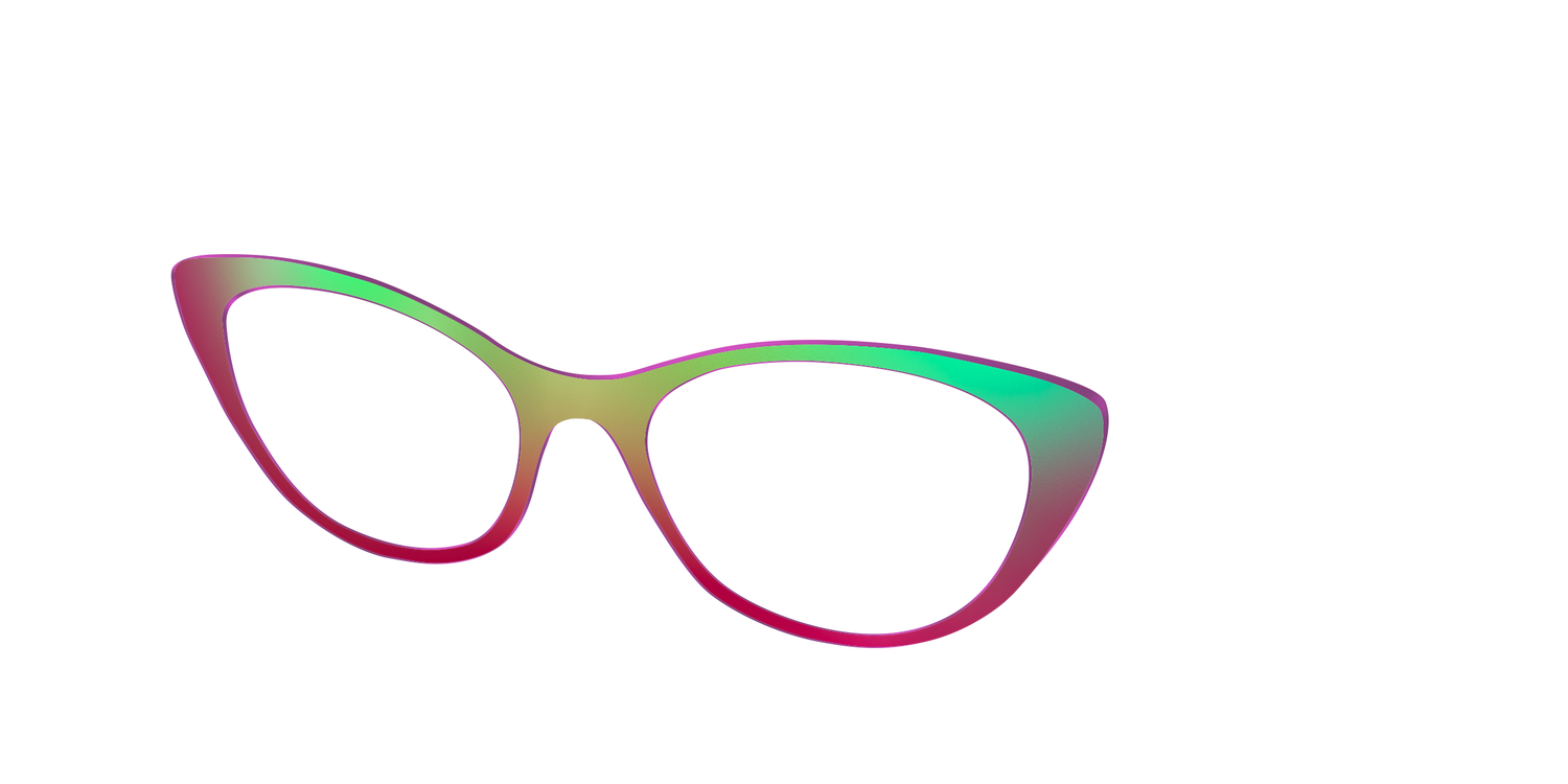 The Guava Ombre - Angle Top Image - Pair Eyewear
