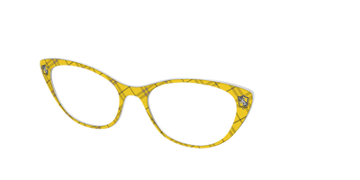 The Hufflepuff™ Plaid - Angle Top Thumbnail - Pair Eyewear