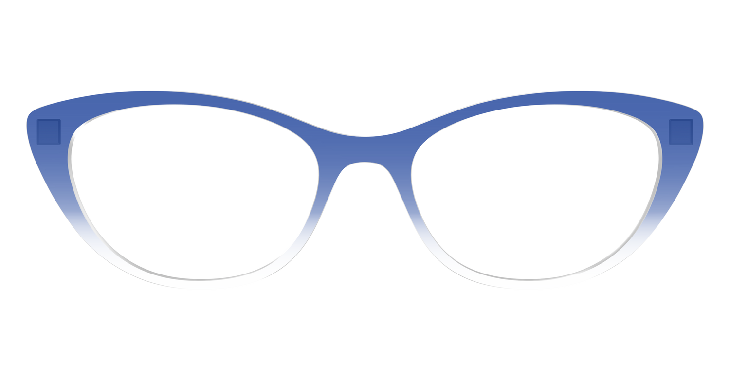 The Indigo Gradient Crystal - Front Top Image - Pair Eyewear