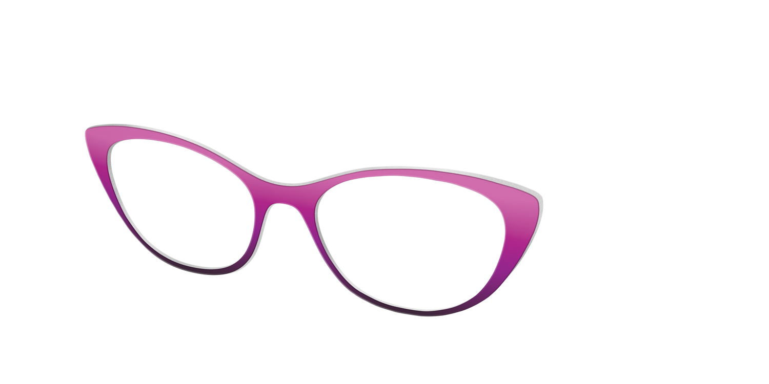 The Pink to Plum Gradient - Angle Top Image - Pair Eyewear