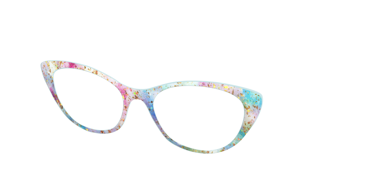The Pixie Bokeh with Gold Flakes - Angle Top Image - Pair Eyewear