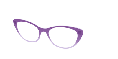 The Plum to Lilac Gradient Crystal - Angle Top Thumbnail - Pair Eyewear