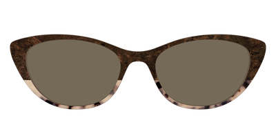 The Polarized Dark Oak Tortoise Split Sun Top - Front Top Thumbnail - Pair Eyewear