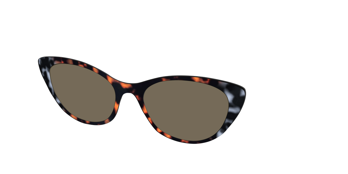 The Polarized Gray & Amber Tortoise Sun Top - Angle Top Image - Pair Eyewear