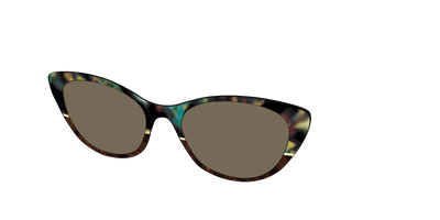 The Polarized Mirage Split with Gold Foil Sun Top - Angle Top Thumbnail - Pair Eyewear