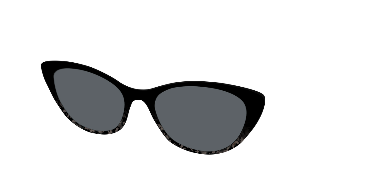 The Polarized Shaded Tortoise Sun Top - Angle Top Image - Pair Eyewear