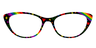 The Rainbow Chalk Doodles - Front Top Thumbnail - Pair Eyewear