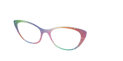 The Rainbow Holographic Celestial - Angle Top Thumbnail - Pair Eyewear