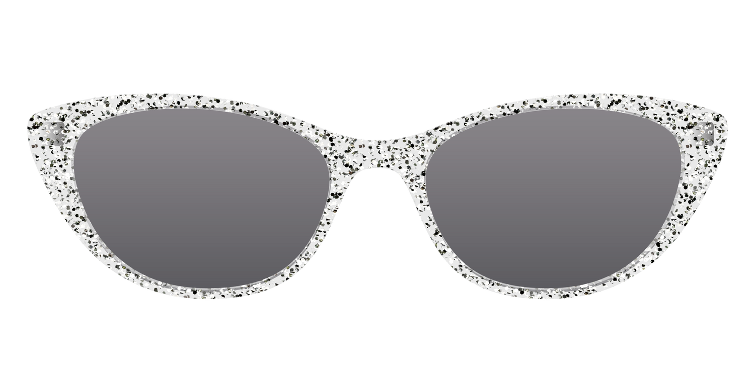 The Polarized Silver Sparkle Sun Top - Front Top Image - Pair Eyewear