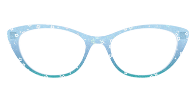 The Sky Blue Crystal with Daisy Glitter - Front Top Thumbnail - Pair Eyewear