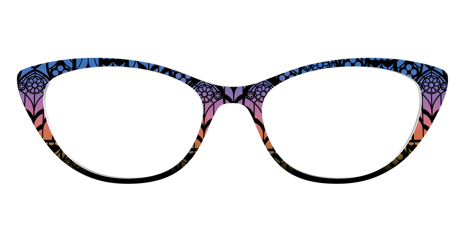 The Sunset Stained Glass - Front Top Image - Pair Eyewear