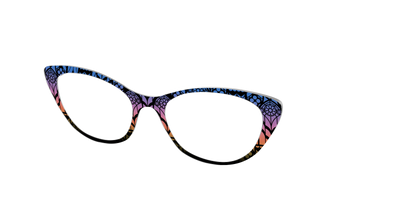 The Sunset Stained Glass - Angle Top Thumbnail - Pair Eyewear