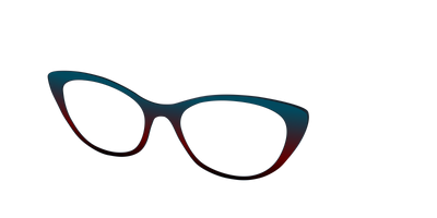 The Teal to Espresso Gradient - Angle Top Thumbnail - Pair Eyewear