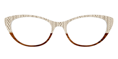 The Woven Wood Split - Front Top Thumbnail - Pair Eyewear