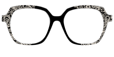 The Bone White Paisley - Front Top Thumbnail - Pair Eyewear