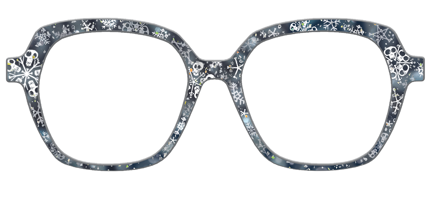 The Christmas Town Snow Globe with Holographic Glitter - Front Top Image - Pair Eyewear