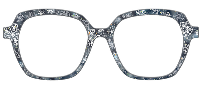 The Christmas Town Snow Globe with Holographic Glitter - Front Top Thumbnail - Pair Eyewear