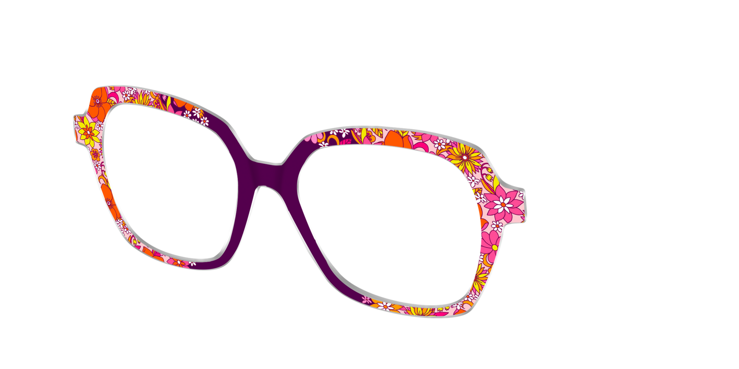 The Far Out Floral - Angle Top Image - Pair Eyewear