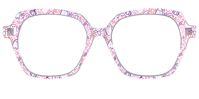 The Frightfully Fun Doodles Crystal - Front Top Thumbnail - Pair Eyewear