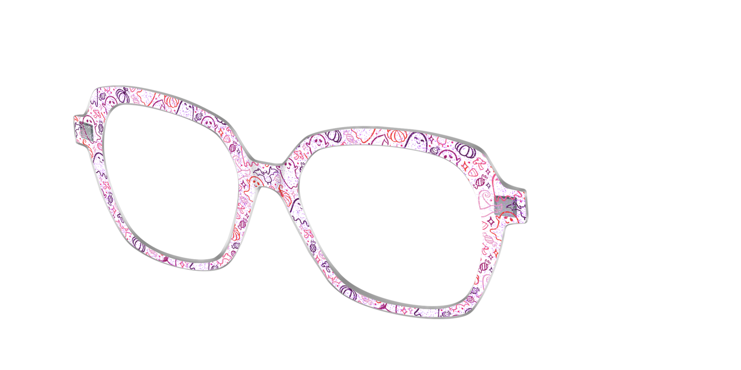 The Frightfully Fun Doodles Crystal - Angle Top Image - Pair Eyewear