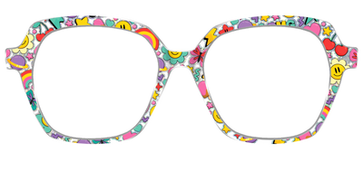 The Funky Foil Stickers - Front Top Thumbnail - Pair Eyewear