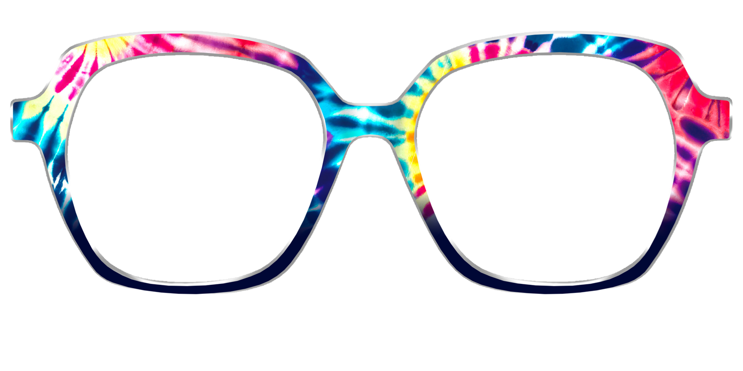 The Funky Tie-Dye - Front Top Image - Pair Eyewear